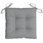 Stuhlkissen 4 Stk. Grau 50x50x7 cm Oxford-Gewebe Stuhlkissen 4 Stk. Grau 50x50x7 cm Oxford-Gewebe