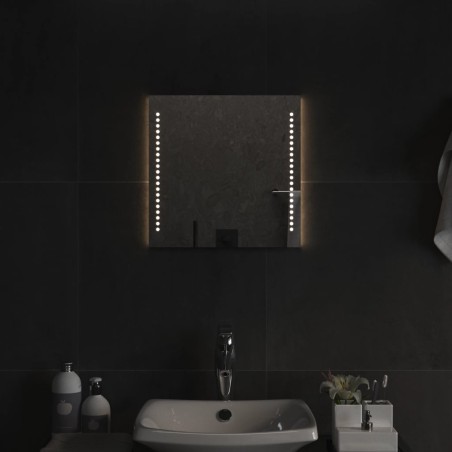 vidaXL LED-Badspiegel 40x40 cm