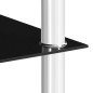 vidaXL Beistelltisch Schwarz 45x50x45 cm Hartglas vidaXL Beistelltisch Schwarz 45x50x45 cm Hartglas