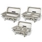 vidaXL Chafing Dish Set 3-tlg. Edelstahl vidaXL Chafing Dish Set 3-tlg. Edelstahl