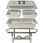 vidaXL Chafing Dish Set 3-tlg. Edelstahl vidaXL Chafing Dish Set 3-tlg. Edelstahl