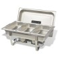 vidaXL Chafing Dish Set 3-tlg. Edelstahl vidaXL Chafing Dish Set 3-tlg. Edelstahl