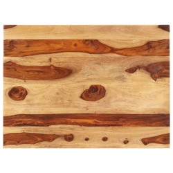 vidaXL Tischplatte Massivholz Palisander 25-27 mm 70×90 cm 