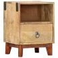 vidaXL Nachttisch 40 x 30 x 52 cm Massives Raues Mangoholz vidaXL Nachttisch 40 x 30 x 52 cm Massives Raues Mangoholz