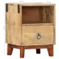 vidaXL Nachttisch 40 x 30 x 52 cm Massives Raues Mangoholz vidaXL Nachttisch 40 x 30 x 52 cm Massives Raues Mangoholz