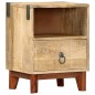 vidaXL Nachttisch 40 x 30 x 52 cm Massives Raues Mangoholz vidaXL Nachttisch 40 x 30 x 52 cm Massives Raues Mangoholz