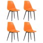 vidaXL Esszimmerstühle 4 Stk. Orange PP vidaXL Esszimmerstühle 4 Stk. Orange PP