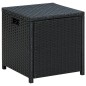 6-tlg. Garten-Lounge-Set mit Auflagen Poly Rattan Schwarz 6-tlg. Garten-Lounge-Set mit Auflagen Poly Rattan Schwarz