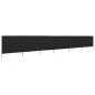 vidaXL 6-teiliges Windschutzgewebe 800 x 160 cm Schwarz vidaXL 6-teiliges Windschutzgewebe 800 x 160 cm Schwarz