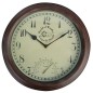 Esschert Design Bahnhofsuhr mit Thermometer 30,5 cm TF007 Esschert Design Bahnhofsuhr mit Thermometer 30,5 cm TF007