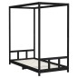 vidaXL Kinderbett Schwarz 90x190 cm Massivholz Kiefer vidaXL Kinderbett Schwarz 90x190 cm Massivholz Kiefer