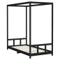 vidaXL Kinderbett Schwarz 90x190 cm Massivholz Kiefer vidaXL Kinderbett Schwarz 90x190 cm Massivholz Kiefer