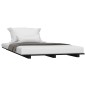 vidaXL Massivholzbett Schwarz 75x190 cm Kiefer vidaXL Massivholzbett Schwarz 75x190 cm Kiefer