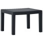 3-tlg. Garten-Lounge-Set mit Auflagen Kunststoff Grau 3-tlg. Garten-Lounge-Set mit Auflagen Kunststoff Grau