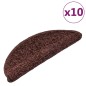 vidaXL Stufenmatten 10 Stk. 65x21x4 cm Braun vidaXL Stufenmatten 10 Stk. 65x21x4 cm Braun