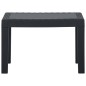 3-tlg. Garten-Lounge-Set mit Auflagen Kunststoff Grau 3-tlg. Garten-Lounge-Set mit Auflagen Kunststoff Grau