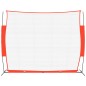 vidaXL Baseball-Netz Tragbar Rot Schwarz 369x107x271cm Stahl Polyester vidaXL Baseball-Netz Tragbar Rot Schwarz 369x107x271cm Stahl Polyester