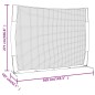 vidaXL Baseball-Netz Tragbar Rot Schwarz 369x107x271cm Stahl Polyester vidaXL Baseball-Netz Tragbar Rot Schwarz 369x107x271cm Stahl Polyester