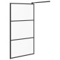 vidaXL Duschwand für Walk-In Dusche 100x195 cm ESG Mattiert Schwarz vidaXL Duschwand für Walk-In Dusche 100x195 cm ESG Mattiert Schwarz