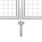 vidaXL Gartentor Stahl 350 x 75 cm Silbern vidaXL Gartentor Stahl 350 x 75 cm Silbern