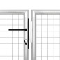 vidaXL Gartentor Stahl 350 x 75 cm Silbern vidaXL Gartentor Stahl 350 x 75 cm Silbern