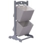 vidaXL 2-stufiges Korbregal Dunkelgrau 35 x 35 x 72 cm Holz vidaXL 2-stufiges Korbregal Dunkelgrau 35 x 35 x 72 cm Holz