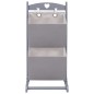vidaXL 2-stufiges Korbregal Dunkelgrau 35 x 35 x 72 cm Holz vidaXL 2-stufiges Korbregal Dunkelgrau 35 x 35 x 72 cm Holz
