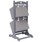 vidaXL 2-stufiges Korbregal Dunkelgrau 35 x 35 x 72 cm Holz vidaXL 2-stufiges Korbregal Dunkelgrau 35 x 35 x 72 cm Holz