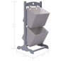 vidaXL 2-stufiges Korbregal Dunkelgrau 35 x 35 x 72 cm Holz vidaXL 2-stufiges Korbregal Dunkelgrau 35 x 35 x 72 cm Holz