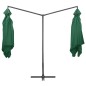 vidaXL Doppelsonnenschirm mit Stahlmast 250×250 cm Grün vidaXL Doppelsonnenschirm mit Stahlmast 250×250 cm Grün