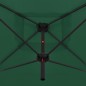 vidaXL Doppelsonnenschirm mit Stahlmast 250×250 cm Grün vidaXL Doppelsonnenschirm mit Stahlmast 250×250 cm Grün