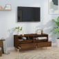 vidaXL TV-Schrank Braun Eichen-Optik 100x34,5x44,5 cm Holzwerkstoff vidaXL TV-Schrank Braun Eichen-Optik 100x34,5x44,5 cm Holzwerkstoff