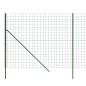 vidaXL Maschendrahtzaun Grün 2,2x25 m Verzinkter Stahl vidaXL Maschendrahtzaun Grün 2,2x25 m Verzinkter Stahl