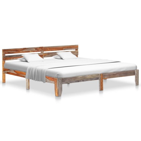 vidaXL Massivholzbett Palisander 200x200 cm 