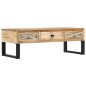 vidaXL Couchtisch 110 x 50 x 38 cm Massivholz Mango vidaXL Couchtisch 110 x 50 x 38 cm Massivholz Mango