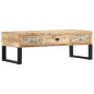 vidaXL Couchtisch 110 x 50 x 38 cm Massivholz Mango vidaXL Couchtisch 110 x 50 x 38 cm Massivholz Mango
