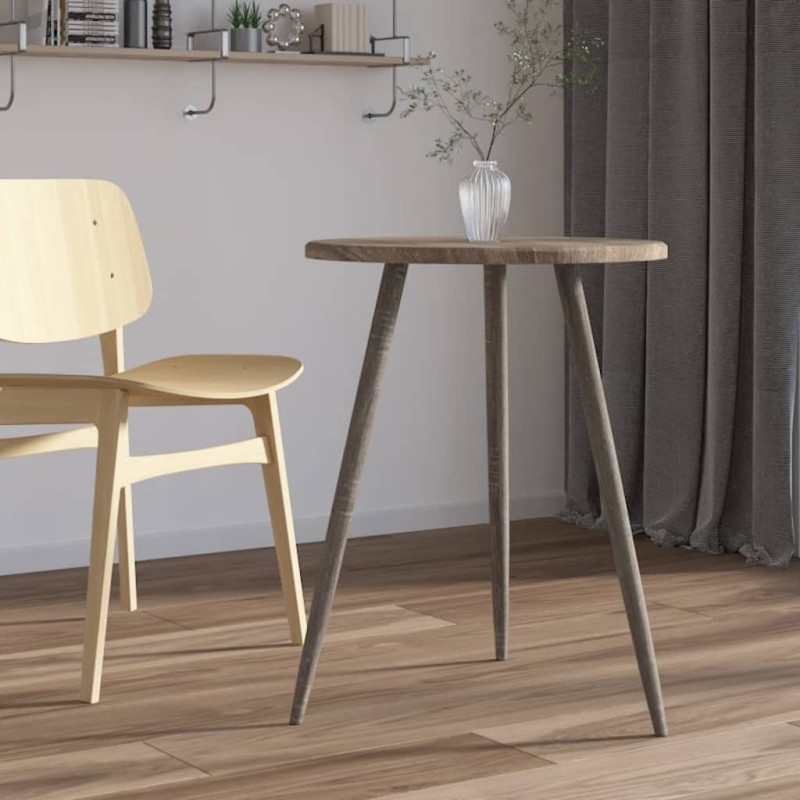 vidaXL Bistrotisch Grau Ø60x76 cm MDF und Eisen vidaXL Bistrotisch Grau Ø60x76 cm MDF und Eisen