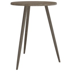 vidaXL Bistrotisch Grau Ø60x76 cm MDF und Eisen