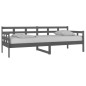 vidaXL Tagesbett Grau Massivholz Kiefer 80x200 cm vidaXL Tagesbett Grau Massivholz Kiefer 80x200 cm