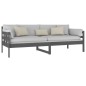 vidaXL Tagesbett Grau Massivholz Kiefer 80x200 cm vidaXL Tagesbett Grau Massivholz Kiefer 80x200 cm
