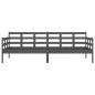 vidaXL Tagesbett Grau Massivholz Kiefer 80x200 cm vidaXL Tagesbett Grau Massivholz Kiefer 80x200 cm