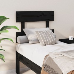 vidaXL Kopfteil Schwarz 78,5x3x81 cm Massivholz Kiefer