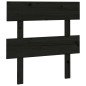 vidaXL Kopfteil Schwarz 78,5x3x81 cm Massivholz Kiefer vidaXL Kopfteil Schwarz 78,5x3x81 cm Massivholz Kiefer