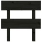 vidaXL Kopfteil Schwarz 78,5x3x81 cm Massivholz Kiefer vidaXL Kopfteil Schwarz 78,5x3x81 cm Massivholz Kiefer