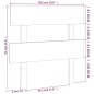 vidaXL Kopfteil Schwarz 78,5x3x81 cm Massivholz Kiefer vidaXL Kopfteil Schwarz 78,5x3x81 cm Massivholz Kiefer
