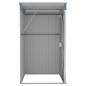 vidaXL Anbauschuppen Grau 118x100x178 cm Verzinkter Stahl vidaXL Anbauschuppen Grau 118x100x178 cm Verzinkter Stahl