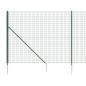 vidaXL Maschendrahtzaun mit Bodenhülsen Grün 1,8x10 m vidaXL Maschendrahtzaun mit Bodenhülsen Grün 1,8x10 m