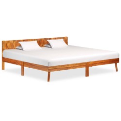 vidaXL Massivholzbett Palisander 200x200 cm 