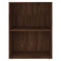 vidaXL Bücherregal Holzwerkstoff 60x31x78 cm Eichen-Optik Braun vidaXL Bücherregal Holzwerkstoff 60x31x78 cm Eichen-Optik Braun