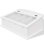 vidaXL Besteckschublade MDF Weiß Barocker Stil vidaXL Besteckschublade MDF Weiß Barocker Stil